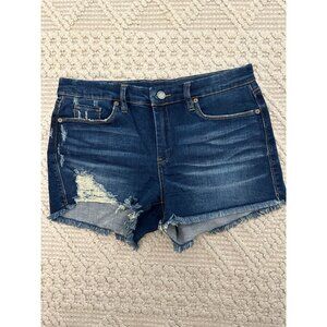 Blank NYC Women's Distressed Denim Cutoff Shorts Size 29 The Essex